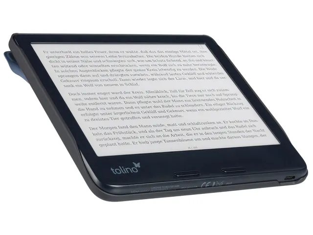 E-reader beschermhoes Tolino Vision 7 Origami blauw