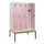 locker met bank,HxBxD 1950x1200x815mm,4vak,vak B 300mm,draaigrendel