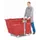 PE-kiepbak,HxLxB 900x1360x1160mm,0,8m³,draagverm. 400kg,rood,Wielen
