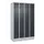 Z-garderobekast,HxBxD 1950x1200x500mm,vak B 150/300mm,draaigrendel