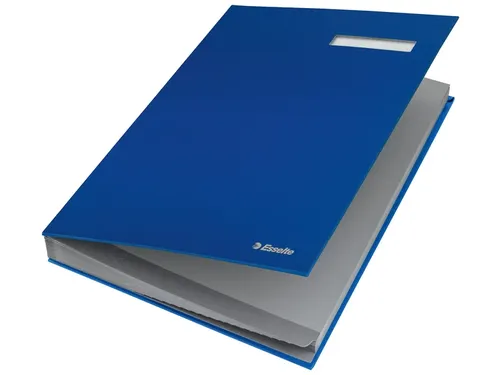 Vloeiboek Esselte 6210 karton 20 vakken blauw