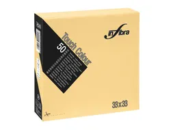 Servet Infibra I-0330 33x33cm 1/4 vouw 2-Laags Creme 900 stuks