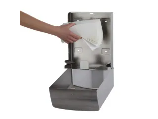 handdoekdispenser,HxBxD 333x265x141mm,v. 600doeken,behuizing RVS - 5