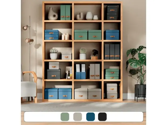 Boîte de rangement Leitz Puro avec couvercle 17L beige set 2 pièces