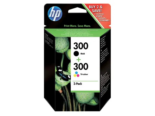 HP 300 ComboPack Zwart + Kleur Inktcartridges CN637EE