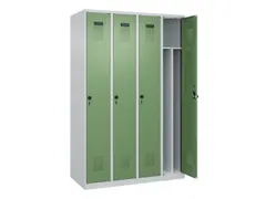 locker voor scheiding van kleding,HxBxD 1850x1200x500mm,4vak