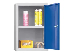 Hangkast 600x400x300mm 1 Verstelbaar Legbord Ral 7035 Front Ral 5010