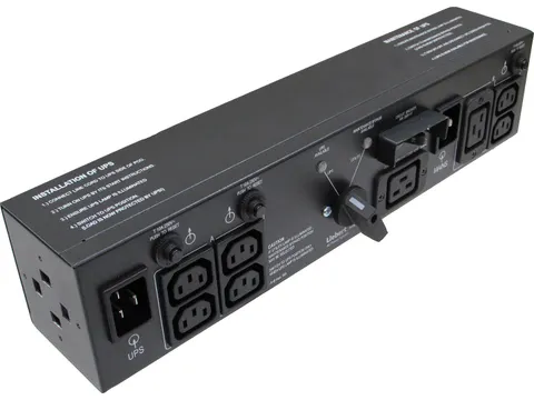 Vertiv MP2-220L, Geschakeld, 2U, Horizontaal, Zwart, 4 AC-uitgang(en),