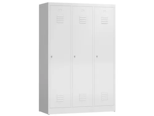 garderobekast,HxBxD 1800x1185x500mm,3vak,vak B 395mm,klink,sokkel