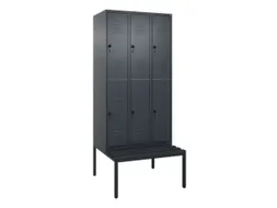 Dubbeldekse dekenkist,HxBxD 2120x900x815mm,3x2vak.,vak B 300mm
