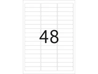HERMA 10005 Verwijderbare etiketten A4 63,5x16,9mm Wit 1200 stuks - 2