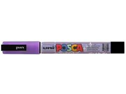 Verfstift Posca PC3M Fijne punt 0,9-1,3mm glitter paars