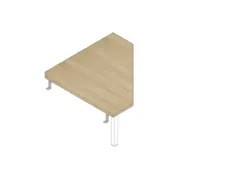 koppelelement voor bureau,90 °,HxBxD 730x840x840mm,v. sledeframe