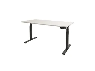Dextro Plus Zit-sta Bureau Elektrisch 180x90 Krijtwit 25mm Zwart - 1