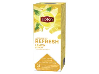 Thee Lipton Refresh Lemon Met Envelop 25Stuks - 1