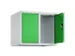 opzetkast,v. locker,2vak.,vak B 300mm,HxBxD 500x600x500mm,cilinderslot