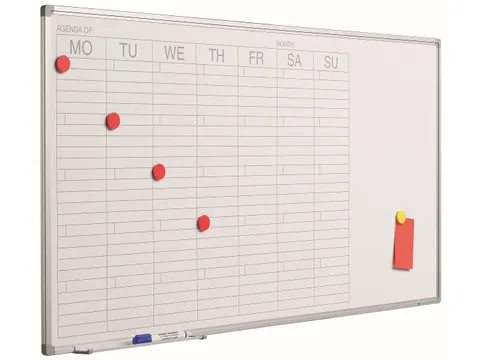 Planbord 60x120cm Softline profiel 8mm Week DU