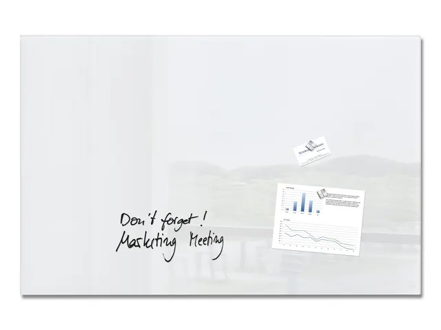 Glasmagneetbord Sigel Artverum 1000x650x15mm super wit