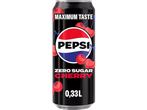 Zero Sugar Cherry frisdrank sleek blik 33 cl 12 stuks