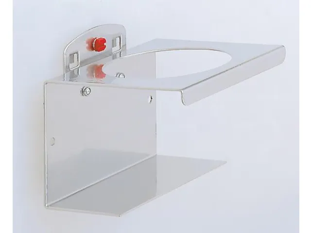 Spuitbushouder Geperforeerde Platen 1-Voudig 100x70mm Aluminium