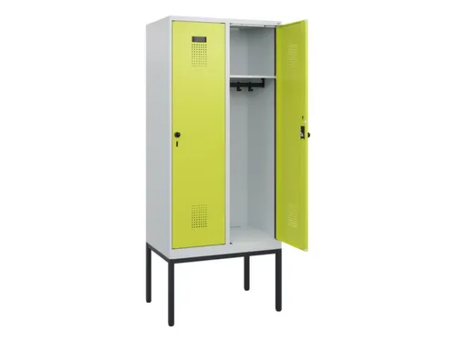 schoollocker,HxBxD 1950x800x500mm,2vak,vak B 400mm,draaigrendel
