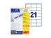 Etiquette Avery Zweckform 3481 70x41mm blanc 2100 pièces