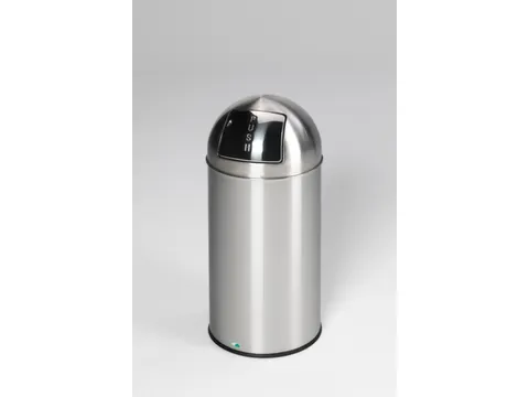 Afvalbak 50 liter HxØ 740x350mm RVS mat