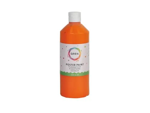 Plakkaatverf Qrea oranje 500ml