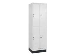 dubbeldekse locker,HxBxD 1950x600x500mm,2x2vak.,vak B 300mm