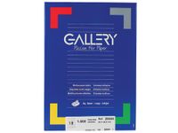 Gallery Witte Etiketten 66x46.6mm Ronde Hoeken