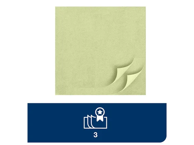 Serviette Tork Soft Dinner 477615 Advanced 39x39cm pli 1/8 Champagne