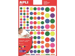 Verwijderbare Stickers Cirkel 624 Stuks Assorti - 1