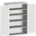 kast met sleufplaat,HxBxD 2000x1300x650mm,4xStalen bodem