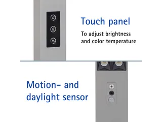 Vloerlamp LED MAULsirius colour Zilver vario sensor dimbaar voet - 4