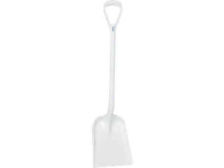 Hygiene 5625-5 Lichtgewicht Schop D-Greep Korte Steel Wit - 1