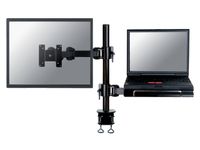 Laptoparm Newmounts D960 10-27 inch klem zwart Monitor- En Notebook