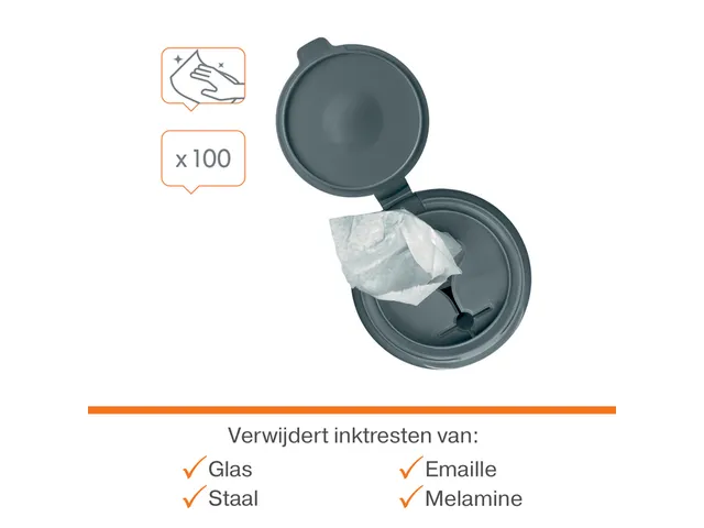 Whiteboardreinigingsdoekjes Nobo plasticvrij 100 stuks