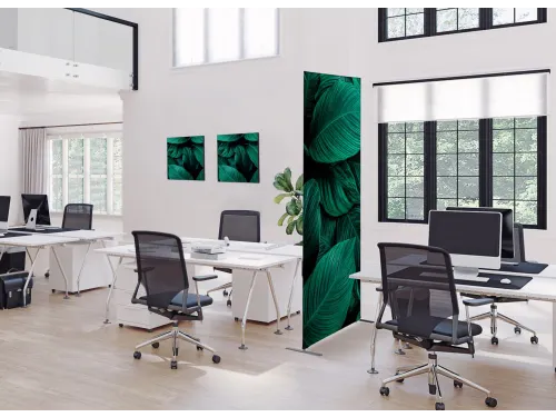 Wanddecoratie Textiel Set 40x40cm Botanische Bladeren Groen