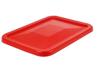 Deksel Voor Verrijdbare Rechthoekige Bak 227 Liter Rood - 1