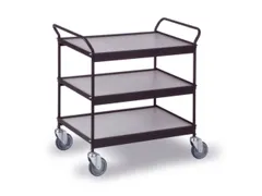 Tafelwagen Draagverm. 150kg Laadvl. Lxb 785x500mm 3 Etages Diepzwart