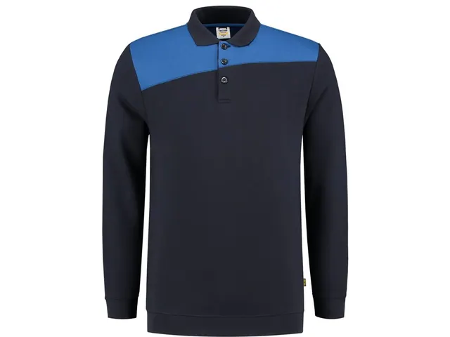 Tricorp 302004 polosweater, marineblauw/koningsblauw, maat S, per stuk