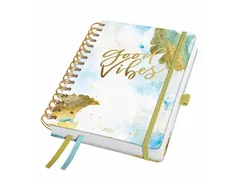 Spiraal-agenda Inspire A5 2026 (NL/FR/ EN/DU) Good Vibes hardcover