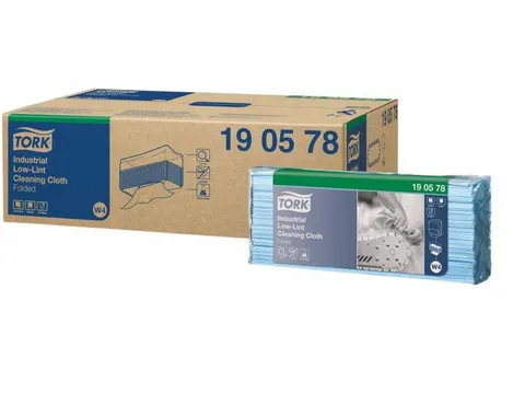 Tork 190578 Industrial Low-lint Gevouwen Reinigingsdoek Blauw W4