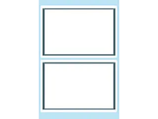 Schrift Etiket Herma 5715 53x80mm Wit met Grijs Kader 12 stuks - 2