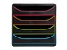 Module de classement Big Box 4 tiroirs Black Office - Noir/arlequin