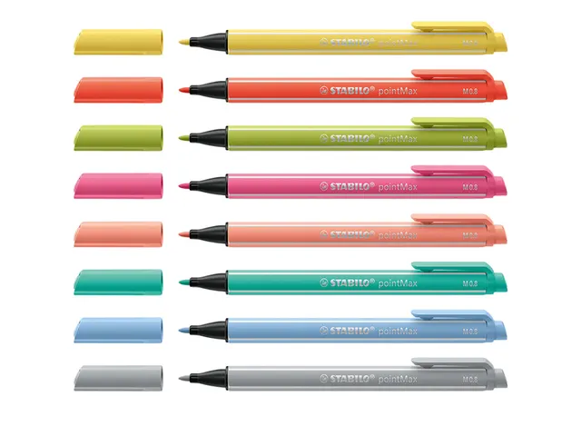 Viltstift STABILO pointMax 488/8 medium assorti pastel etui à 8 stuks