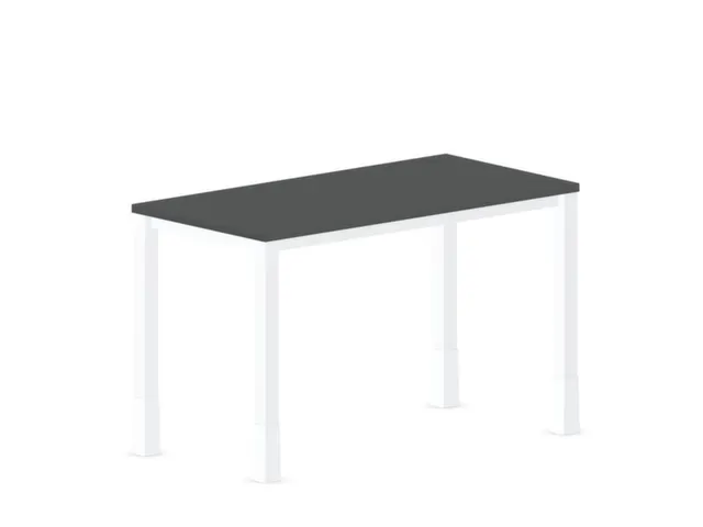 In hoogte verstelbaar bureau,HxBxD 720-840x1200x600mm,MS-donkergrijs