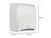 Handdoekdispenser papieren rol MAULcare Autocut Wit