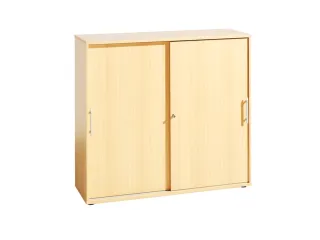 schuifdeurkast,HxBxD 1100x1200x400mm,2xhouten vloer,Gestreepte greep - 1