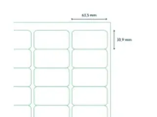 OUTLET Etiket 88904 Premium 63.5x33.9mm Wit XL Pack 1000 Vel - 3